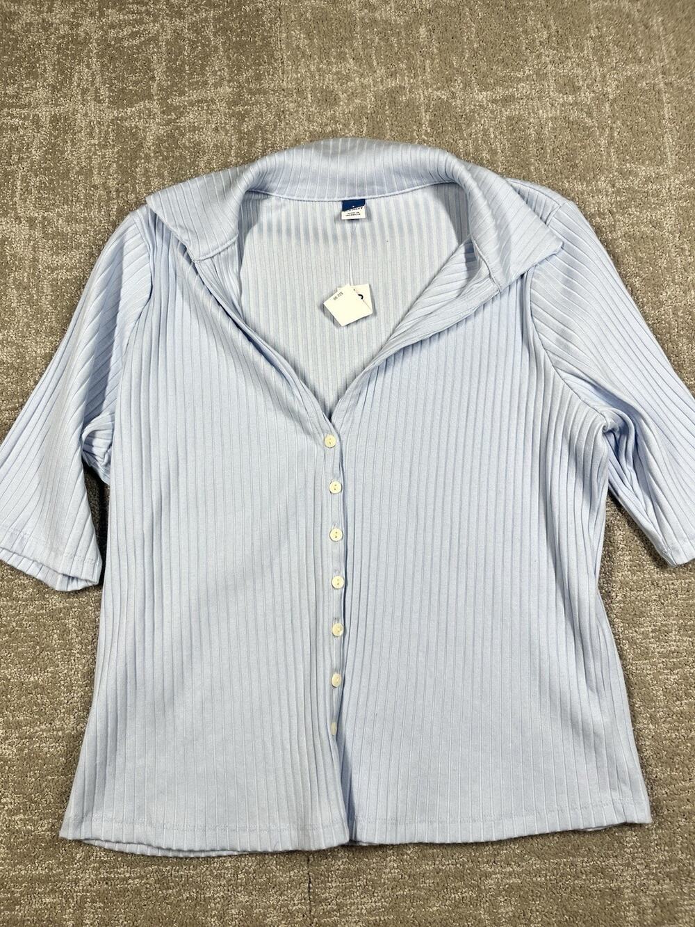 Old Navy NWT Ribbed Button Down Polo Size Large